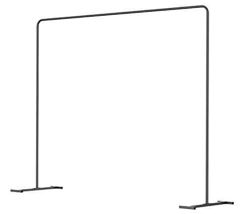Langxun Heavy Duty Black Metal Square Backdrop Stand Arch For Wedding Birthday Decoration, Graduation Decorations, Ceremony Reception, Event Party Supplies, Baby Shower Photo Booth Background Supplies #TOP4