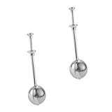 SECFOU 2個ステンレス製粉ふるい 粉シフターネット 粉砂糖 抹茶 漢方薬用ふるい器 片手操作可能 キッチン用ベーキングツール