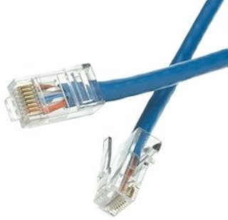 Cat5e Blue Copper Ethernet Patch Cable, Bootless, POE Compliant, 4 Foot