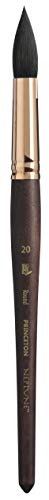 Princeton Artist Brush, Round Neptune, Brushes for Watercolor Series 4750, Synthetic Squirrel, Size 20