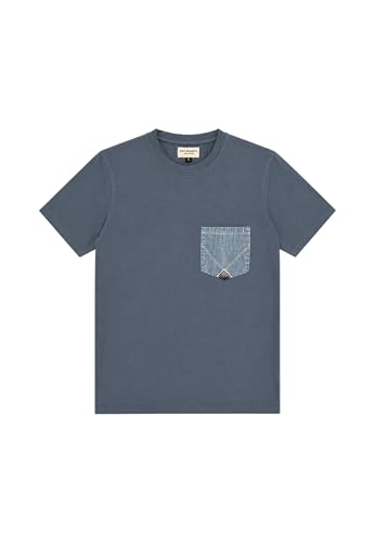 T-shirt ROY ROGERS homme coton bleu moyen RRU90171CA160111 S