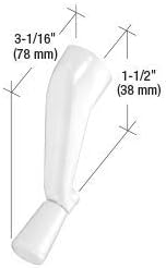 CRL White Crank Handle; 3/8" Spline Size for Andersen Windows