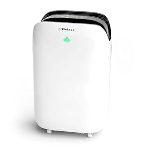 Belaco 20L Dehumidifier for Home & Basement, Energy Efficient Moisture Removal, Digital Humidity Control, Laundry Drying Mode, Quiet Operation, Continuous Drain