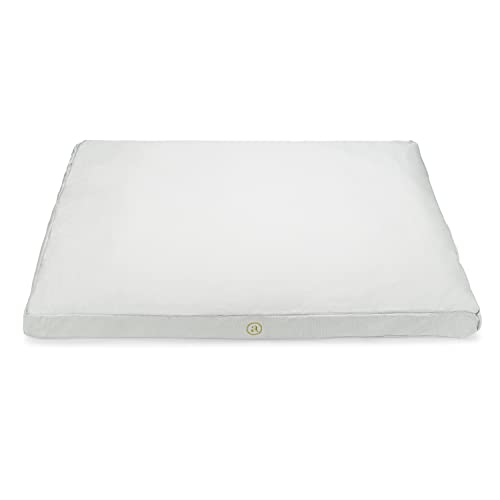 Ajna Organic Cotton Zabuton Meditation Mat - Luxurious Meditation Cushion Floor Pillow - Zabuton Meditation Cushion Large - 100% Cotton Filling (Grey) #TOP3