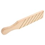 FIXOSHEE Holz paddel für Töpferarbeiten Langlebiges Modellierwerkzeug aus Holz Glatte Oberfläche mit Klarer Struktur für DIY Keramikgestaltung zu Hause