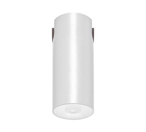 Luminaria estanca lens de superficie a 230v blanca con 2 prensaestopas para instalación en serie