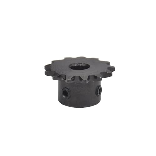 Bevel Gear Pinion Hardware Mechanical 04C 15 Teeth Industrial Sprocket Bore 6-12mm 45# Steel Two Points Chain Gear Mechanical Motor Drive Sprocket(6mm)