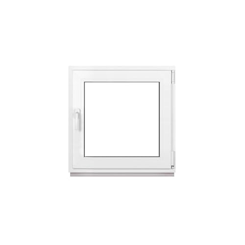 Framex Ventana de plástico blanco ancho x alto 70 x 70 cm (700 x 700 mm) 2 vías (32 mm) basculante DIN derecha – Premium – Todos los tamaños