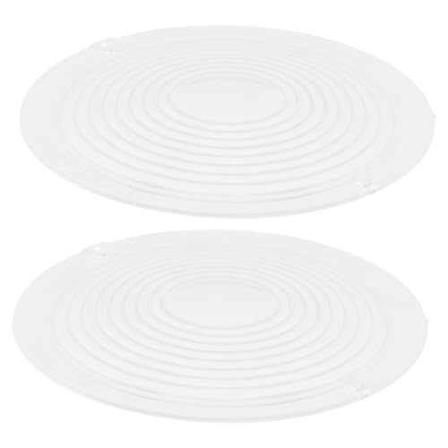 HOMSFOU Range Hood Lamp Shades 2 Pack Light for Kitchen Hood Vent Lampshade Accessory for Indoor Use