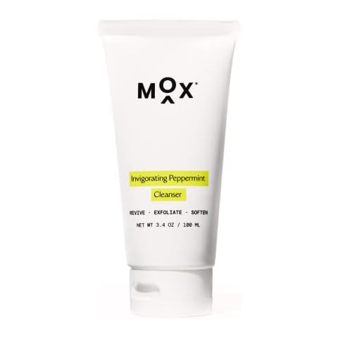 Mox Skincare Hydrating Mint Face Cleanser (3.4 oz) | Exfoliating Daily Face Wash | Unclog Pores with Salicylic Acid Cover