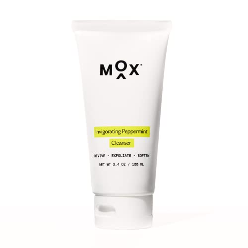 Mox Skincare Hydrating Mint Face Cleanser (3.4 oz) - Exfoliating Daily Face Wash - Unclog Pores with Salicylic Acid