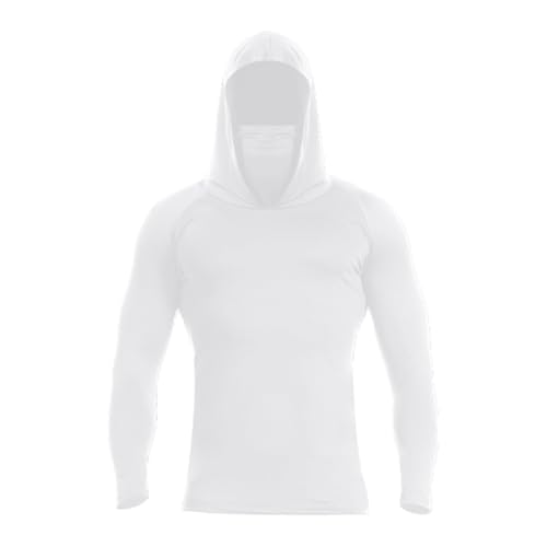Hoodies for Women Men with Face Mask Sun Protection Hiking Hoodie Shirt UPF 50+ Long Sleeve T-Shirts Lightweight4