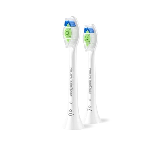 Philips Sonicare W DiamondClean - Genuine Replacement Electric Toothbrush Heads, White, 2 Pack, HX6062/77