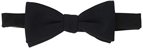 Original Penguin Men's Pre-Tied Solid Bowtie, black, One Size