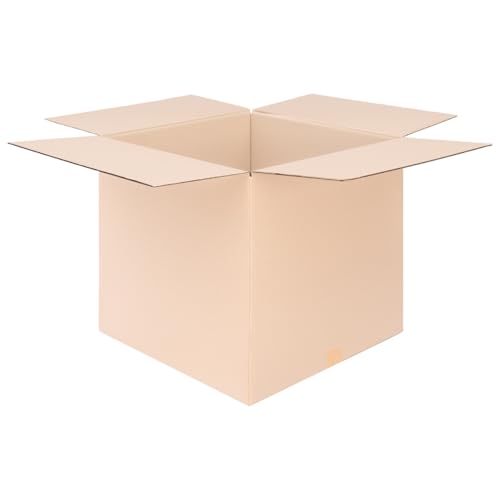 verpacking Lot de 5 cartons pliants - 500 x 500 x 500 mm - Marron (dimensions extérieures : 505 x 505 x 510 mm) - KK 116 - Carton d'expédition Ã 1 cannelure...