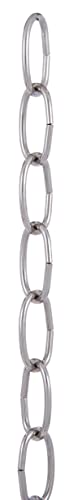 Image of B&P Lamp Nickel Plated 8 Gauge Oval Chain