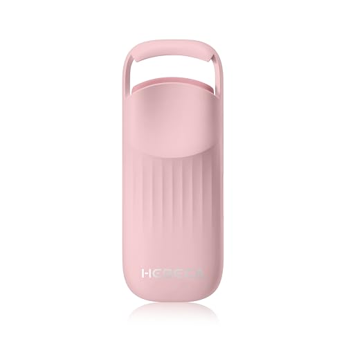 Heated Eyelash Curler Innovative, QuickCurl 2S Heat Up, Naturally Lash Curler 70°C/85°C Adjustable Heat, Safe Food-Grade Silicone, 600mAh Battery Portable Size for Travel (Pink)