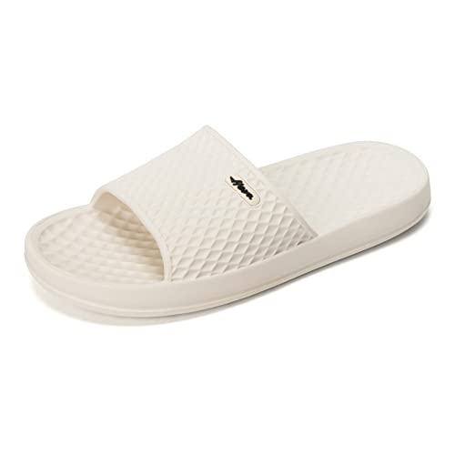 Image of FUNKYMONKEY Men's Shower Slides - Non Slip Quick Drying Sandals for Men - Lightweight Pool Beach Bathroom Slippers Indoor Outdoor