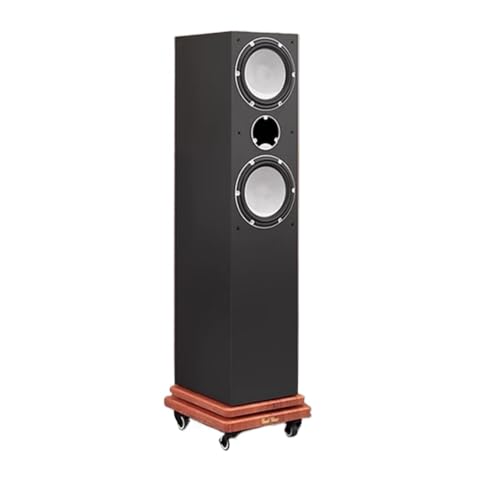 Support de moniteur de studio avec amortissement sonore et roues verrouillables pour home cinéma, réduit les vibrations, améliore la qualité audio