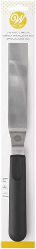 Image of Wilton, 9 inch, Black 409-7712 Angled Spatula, 9 inch (Pack of 4)