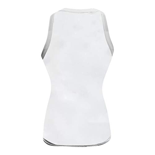 Size Strappy Top Plus Flared Tops Womens Sleeveless Shirt Ladies Swing Vest Women's Blouse All Womens (White, XXL)3