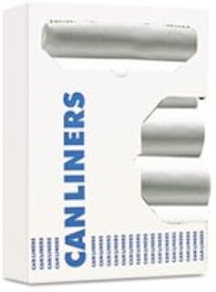 Boardwalk BWK242306 WASTE CAN LINERS, 7-10 GAL, 24 X 24, 6 MIC, NATURAL, 50 BAGS/ROLL, 20 ROLLS/CTN1 CT