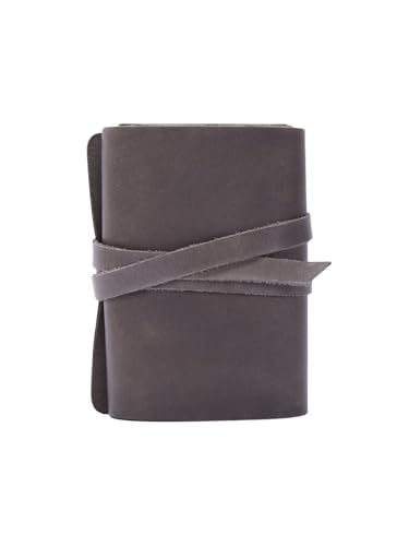 INCARNE Genuine Leather Tarot Card Holder - Tarot Card Case for Most Standard Tarot Cards, Vintage Leather, Gray