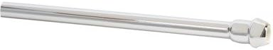 Mountain Plumbing Bull Nose Rigid Supply Tube. 3/8" O.D. x 20, Brushed Stainless Steel