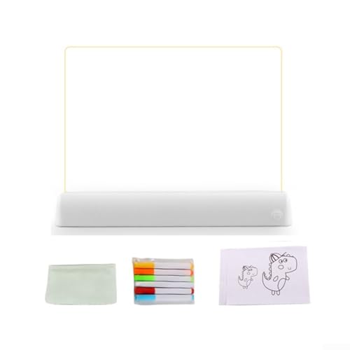 Tableau d'affichage LED acrylique créatif pour dessin et message fluo - 4