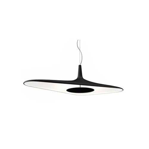 Suspension de restaurant moderne noire 80cm style art minimaliste