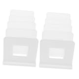 STOBOK 2pcs Desk File Organizer Rack Plastic Mail Holder and Bookend for Office Supplies Easy Assembly Desktop Storage Divider for Notebooks Envelopes Letters and Magazines