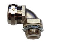 3/4" Nickel Plated Brass Compact NPT 90° Fitting, 5 Piece Pack
