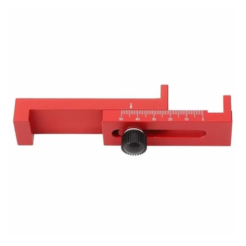 Cale étalon ajusteur de fente de scie de table et bloc de mesure pour le rainurage du bois