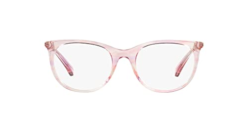 Opiniones y reviews de Lentes Ralph Lauren Mujer más recomendados. 40 Ralph by Ralph Lauren Ra7139 - Marcos ovalados para anteojos graduadas para mujer, Lente de rosa brillante a rayas/demostración, 53 mm