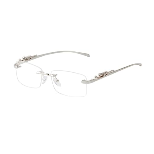 Lunettes de soleil rectangulaires sans monture légères pour éviter les marques sur le nez