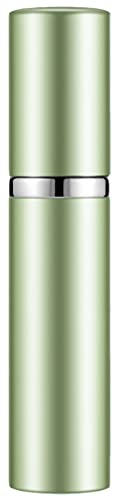 Travelofo Mini Perfume Bottles, Refillable Spray Atomiser, 5ml Leak-Proof Dispenser for Travel, Luxury Gift for Men & Women (Green)