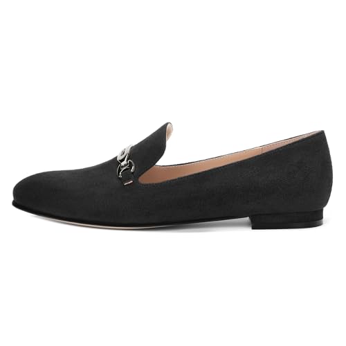 Image of Women's Loafers, Slip On Round Toe Comfortable Flats for Women Dressy and Work, Womens Business Casual Shoes