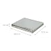 JOCCA 6414 - Protector de acero inoxidable para hornillo, plateado, 52.5 x...