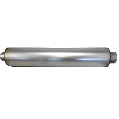 Fortpro Heavy Duty Round Muffler 5" Inlet x 5" Outlet x 44