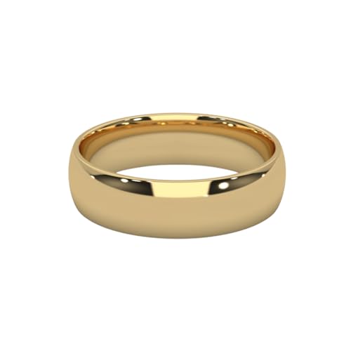 Pure 925 Sterling Silver Plain Band Ring for Women Men in 18k Gol...