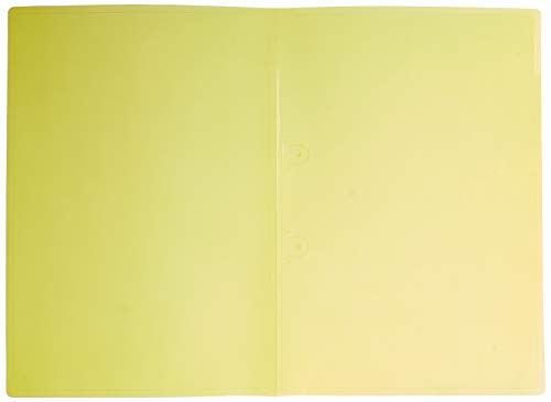 Pasta Grampo Trilho Plástica x 10 Unidades, Polibras 160606, Amarelo