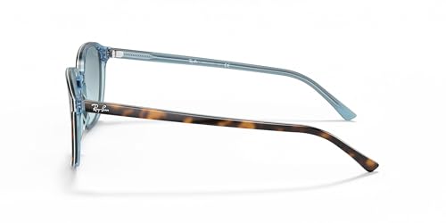 Ray-Ban 0RB219313163M55 Leonard Havana On Light Blue Blue Gradient Grey Lens2