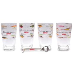 20 oz Glass Pint Set Non-Drinking w/Free Bottle