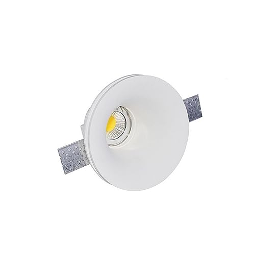 GDBAGKDQK Luz de yeso incrustada sin marco biselado interior sala estar LED Downlight foco luz techo for estudio dormitorio principal Luces Brillantes