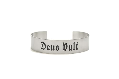 Bijoux Templiers chrétiens : le bracelet Deus Vult symbole de foi en argent