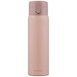 アイリスオーヤマ 水筒 500ml 真空断熱6時間キープ 片手で開け飲みしやすい ワンタッチ オフィスで使いやすい 直飲み 丸洗い出来てお手入れラクラク ステンレスマグボトル SKB-O500 ピンク