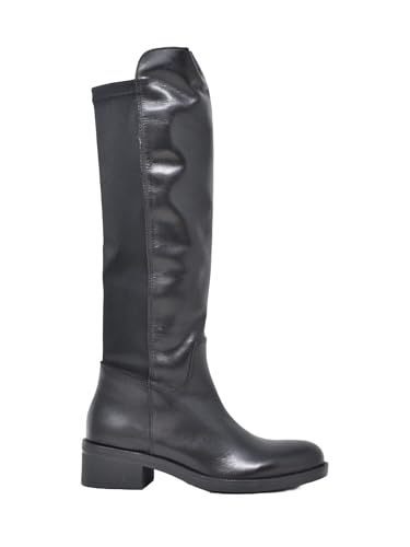 Botte femme noir Cn001 en simili cuir élégant pour le quotidien