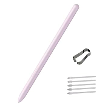 Caneta Tab S9 FE S para Samsung Galaxy Tab S9 FE de substituição para Samsung Galaxy Tab S9 FE / S9 Caneta Stylus com pontas, sem Bluetooth (roxa)