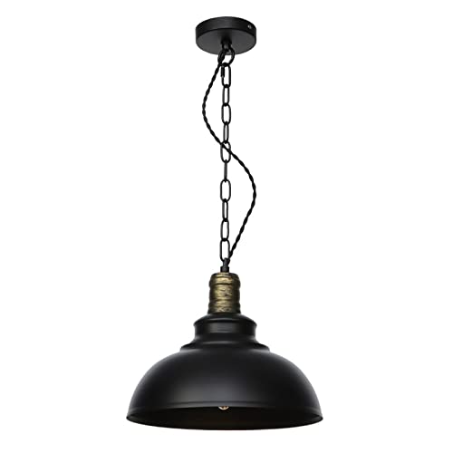 Lampes suspendues vintage et plafonniers suspendus noirs pour éclairage de lustre industriel