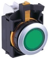 IDEC CW4P-1EQ4G Panel Mount Indicator, LED, 22MM, Green, 24V